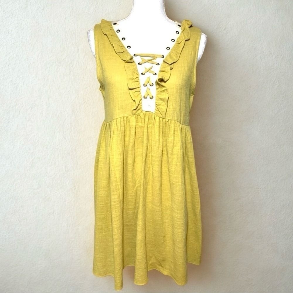 NWT Hayden Los Angeles Sleeveless Midi Dress Boho Small 100%‎ Cotton